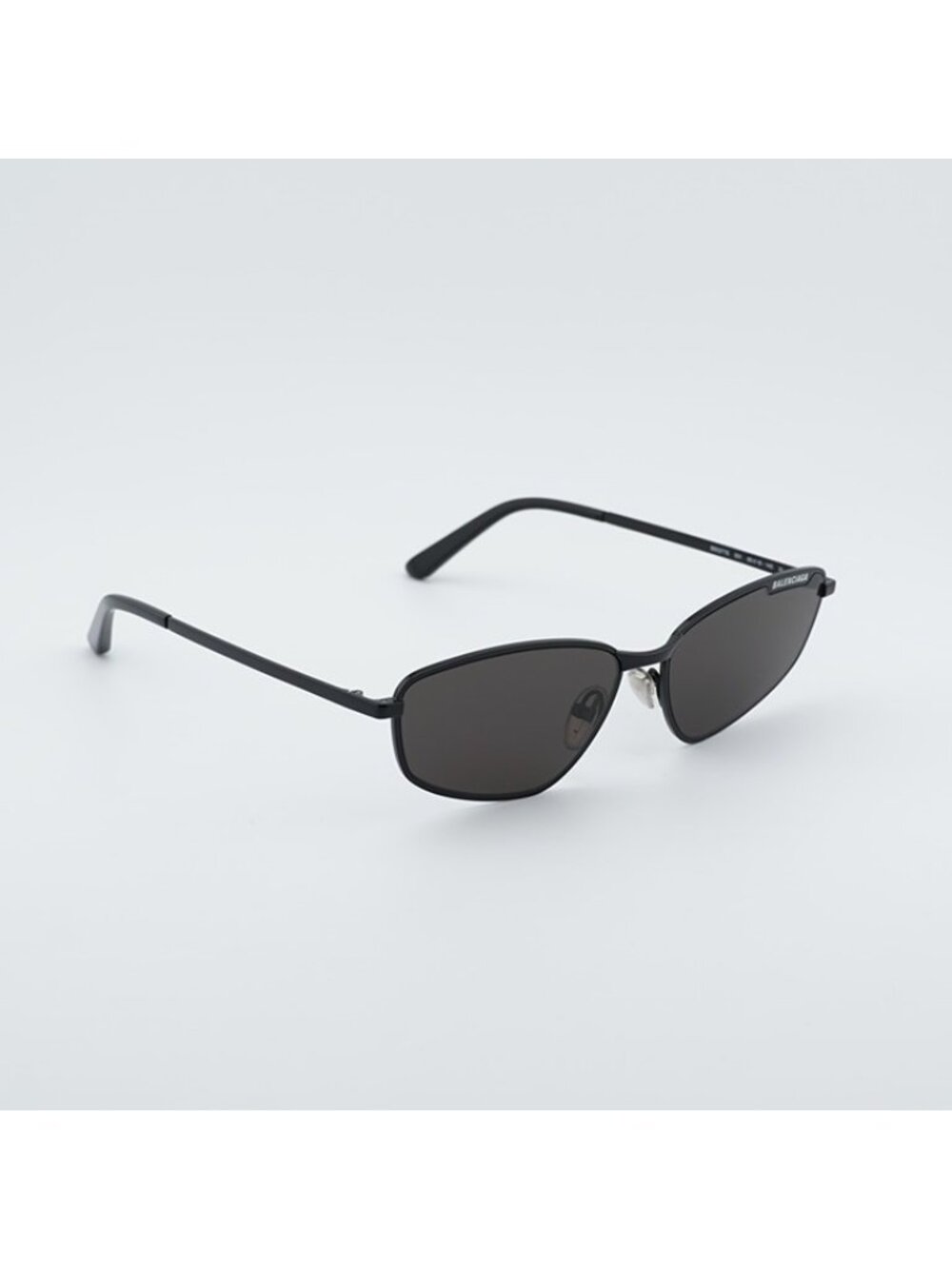 Balenciaga BB0277S 001 Unisex Sunglasses Black Rectangle Frame, Grey Lenses - Picture 2 of 11